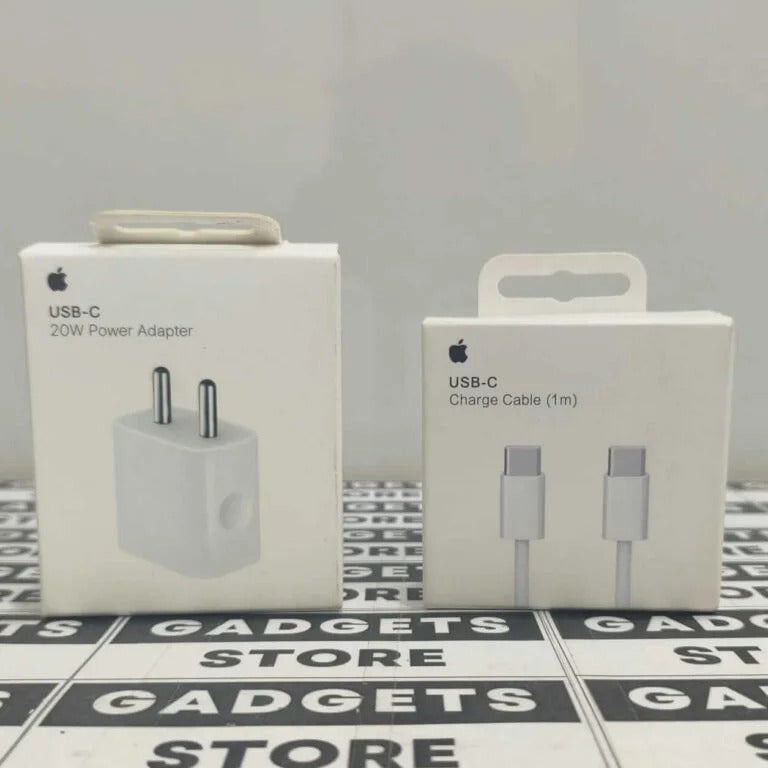 iPhone USB-C 20w Power Adapter and USB-C to C Charge Cable