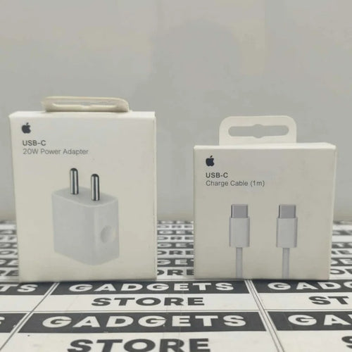 iPhone USB-C 20w Power Adapter and USB-C to C Charge Cable